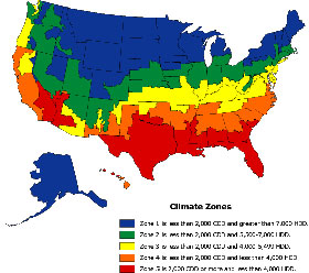 climate zones in U.S.