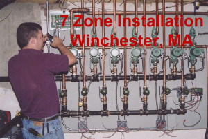 installed 7 zone high efficiency oil heat in Winchester, MA