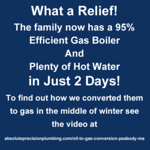 What a relief! The family now has a 95% efficient gas boiler and plenty of hot water in just 2 days.