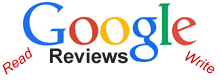 read, write, Google reviews