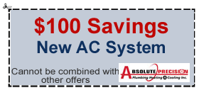 $100 coupon new AC system