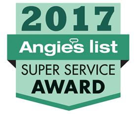 Angies List 2017 Super Service Award badge
