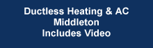 Ductless heating and AC Middleton, MA. Includes video